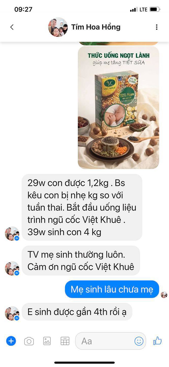 feedback ngũ cốc Việt Khuê