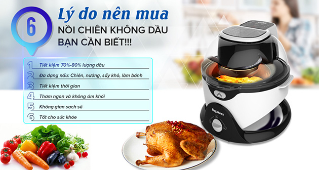 nồi chiên không dầu nào tốt